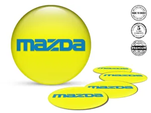 Mazda Radaufkleber Stil Hochwertige Dome-Embleme